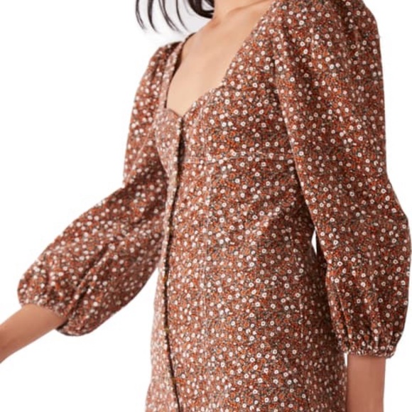 Free People Call Me Cord Mini Dress 